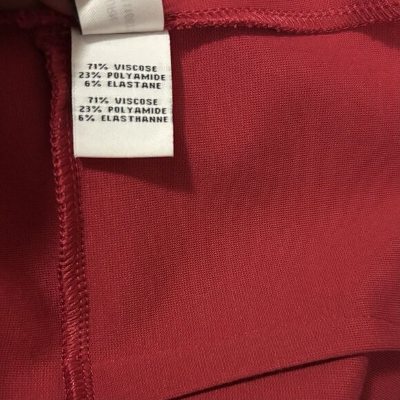 Diane Von Furstenberg Red Short Sleeve Saturn Full Front Zip Dress 8 - Picture 9 of 9